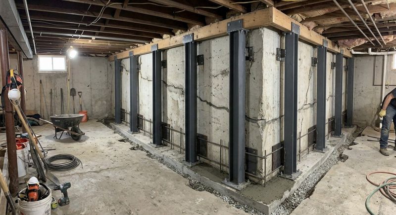 Basement Stabilization in King Of Prussia, PA