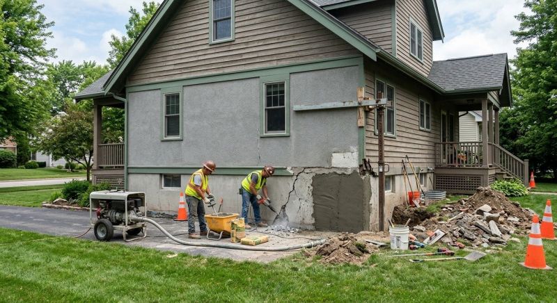 Building Foundation Repair in Gilbertsville, PA