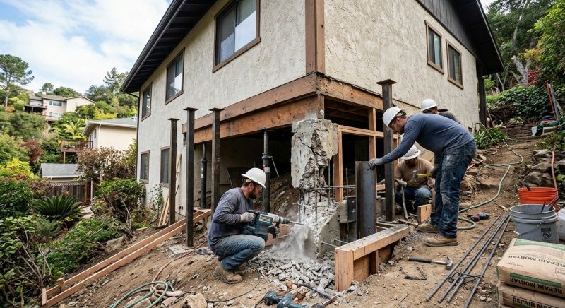 Concrete Foundation Repair in Bensalem, PA