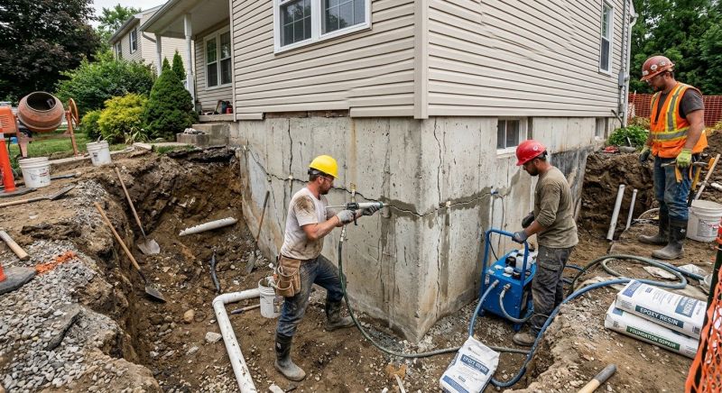 Concrete Foundation Repair in Fort Washington, PA