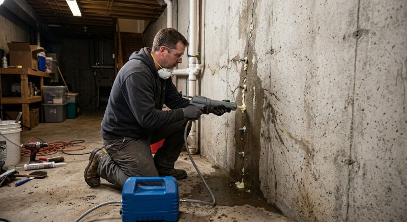 Cracked Foundation Repair in Bucks County, PA