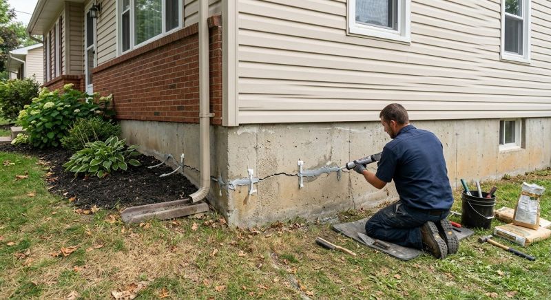 Cracked Foundation Repair in Dresher, PA