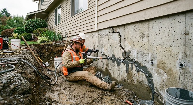 Cracked Foundation Repair in Kennett Square, PA