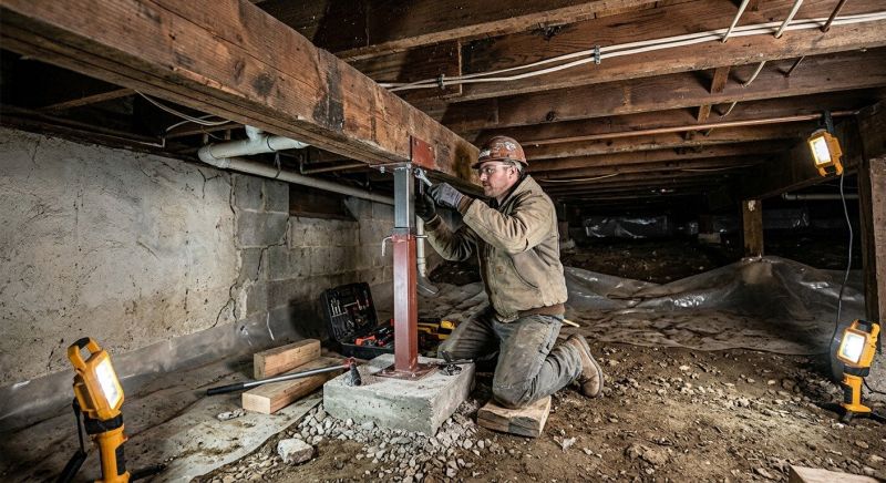 Crawlspace Foundation Repair in East Greenville, PA