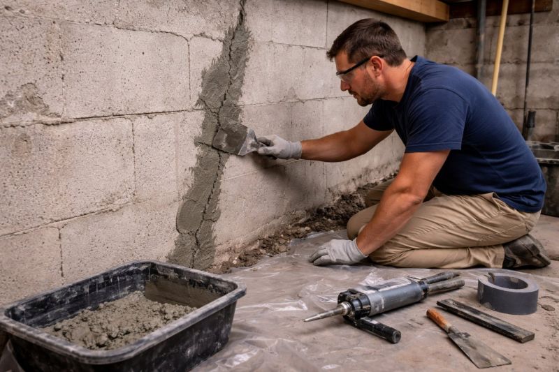 Foundation Crack Repair in Gladwyne, PA