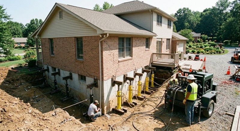 Foundation Jacking in Bryn Mawr, PA