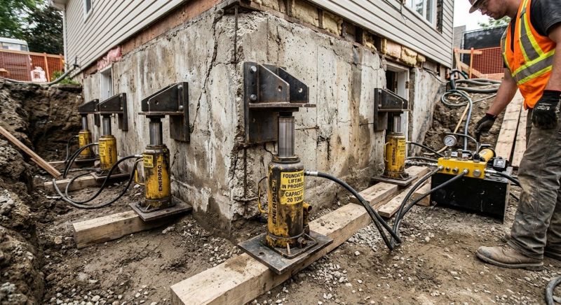 Foundation Jacking in Coatesville, PA