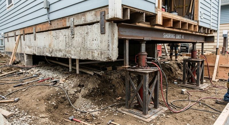Foundation Jacking in Gilbertsville, PA