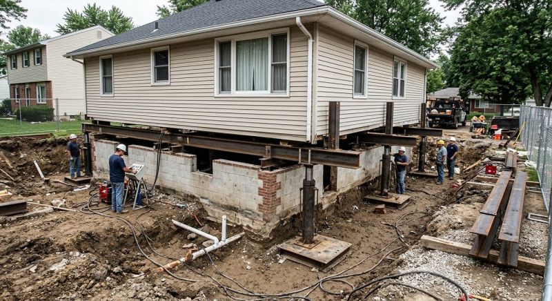 Foundation Lifting in Chester County, PA