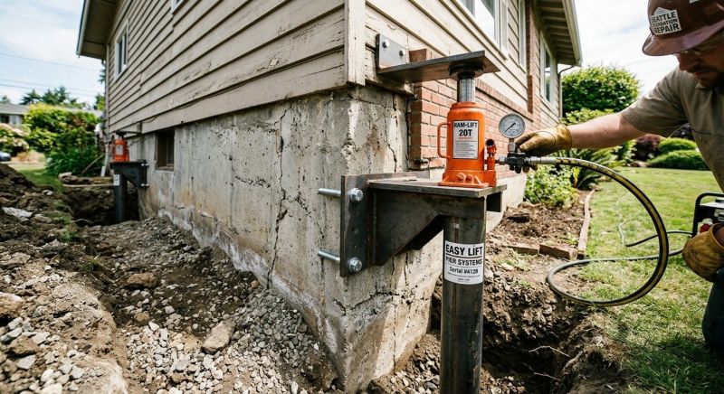 Foundation Lifting in Downingtown, PA