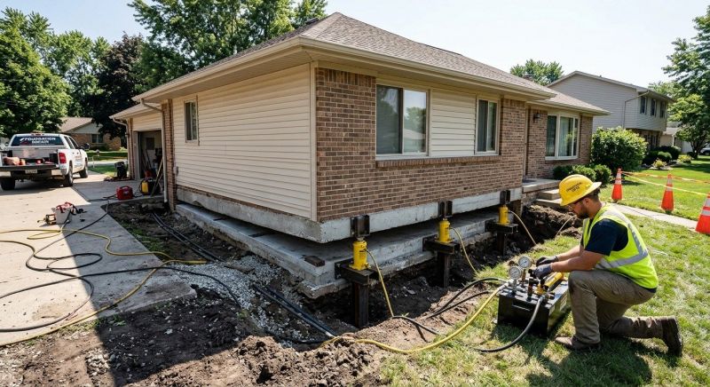 Foundation Lifting in Drexel Hill, PA