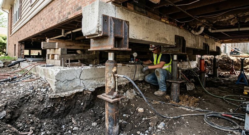 Foundation Lifting in Haddonfield, NJ
