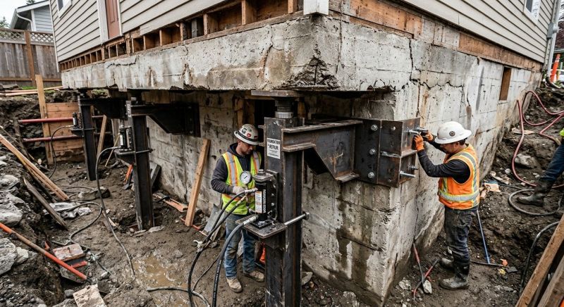 Foundation Lifting in Havertown, PA