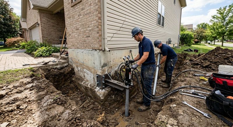 Foundation Settlement Repair in King Of Prussia, PA