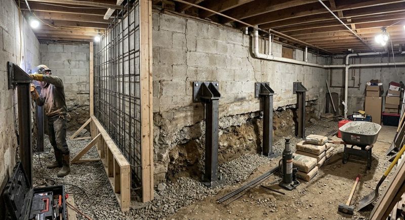 Foundation Stabilizing in Lansdale, PA