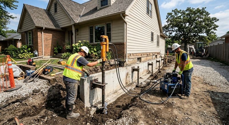 Foundation Stabilizing in North Wales, PA