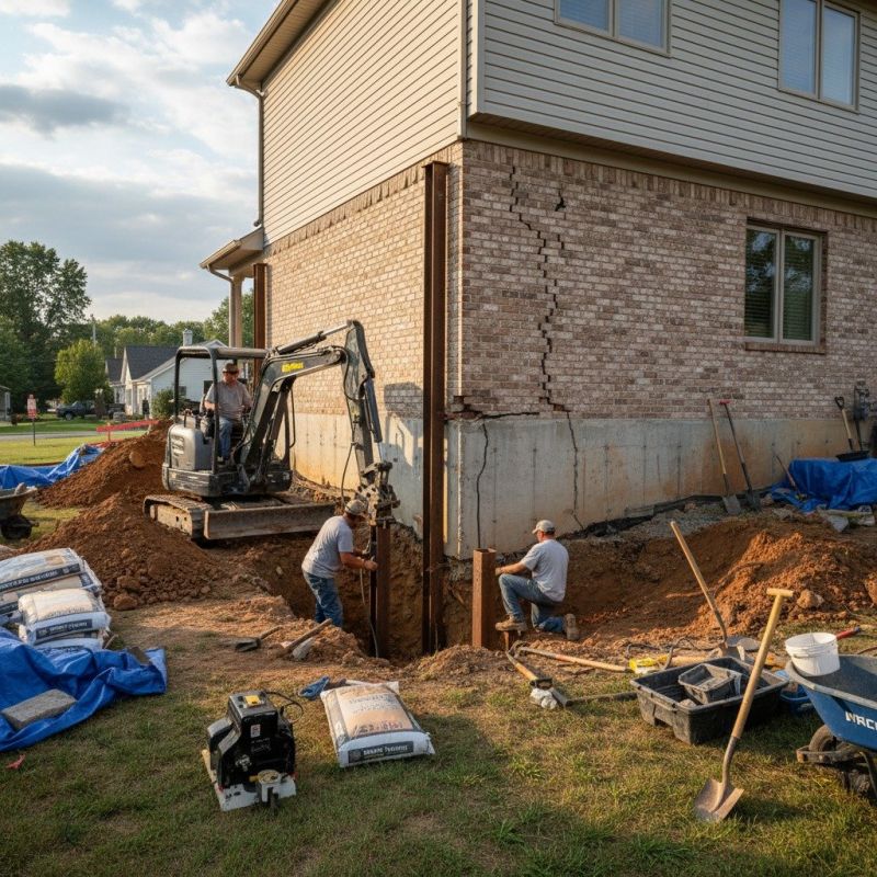 Foundation Structural Repair in Aston, PA