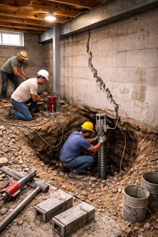 Foundation Structural Repair in Glenolden, PA