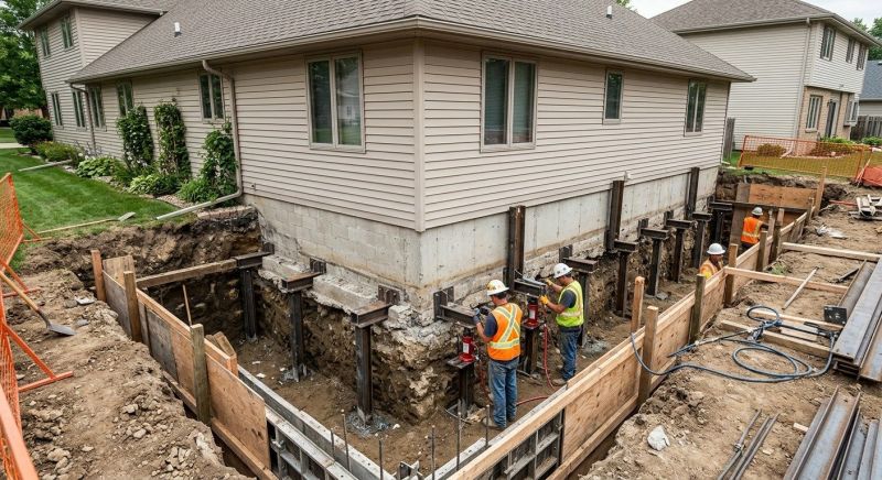 Foundation Underpinning in King Of Prussia, PA