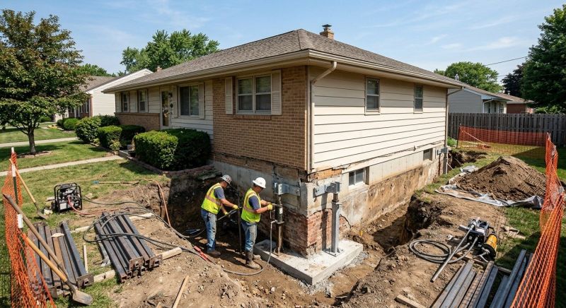 Foundation Underpinning in King Of Prussia, PA