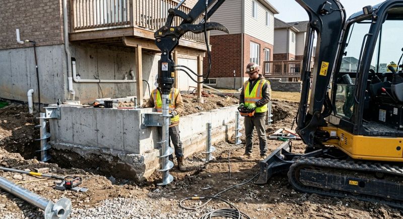 Helical Piers Installation in King Of Prussia, PA