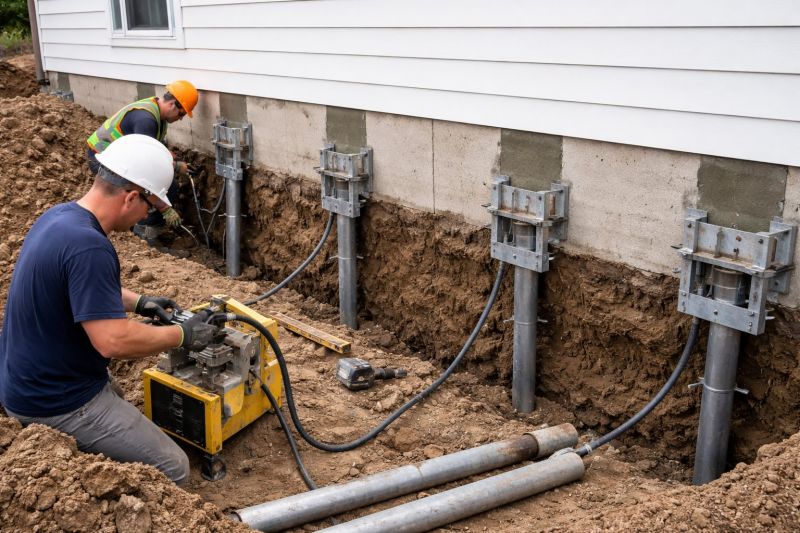 Helical Piers Installation in King Of Prussia, PA
