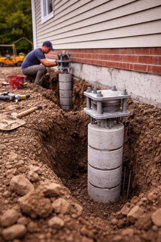 Helical Piers Installation in King Of Prussia, PA