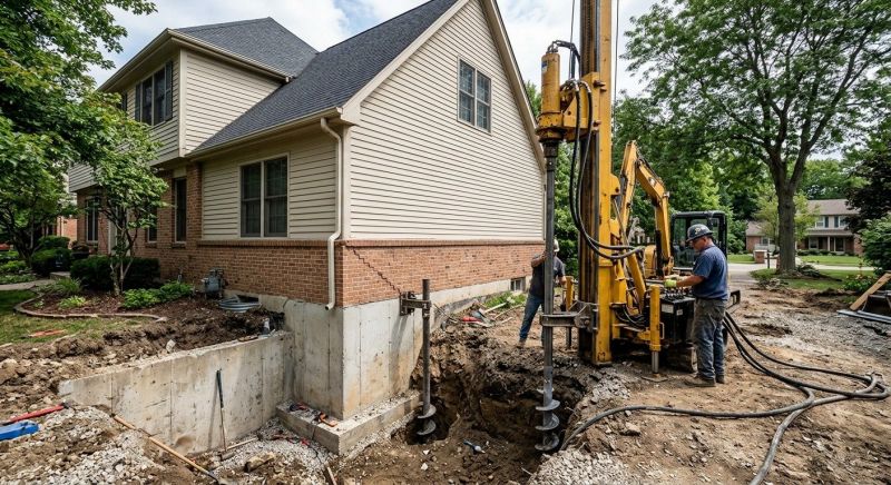Helical Piers Installation in King Of Prussia, PA