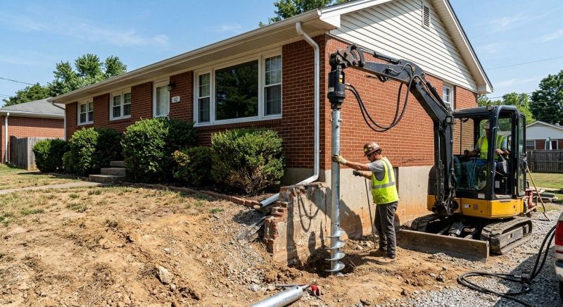 Helical Pile Installation in King Of Prussia, PA