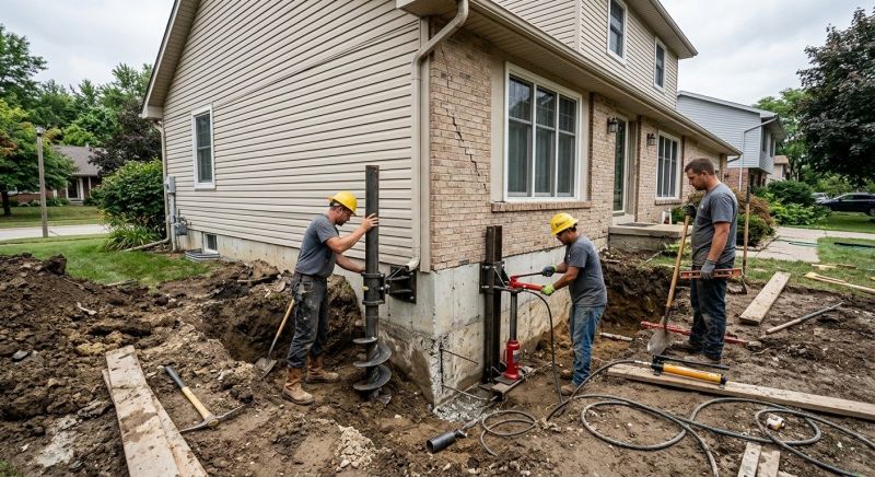 House Foundation Repair in Aston, PA