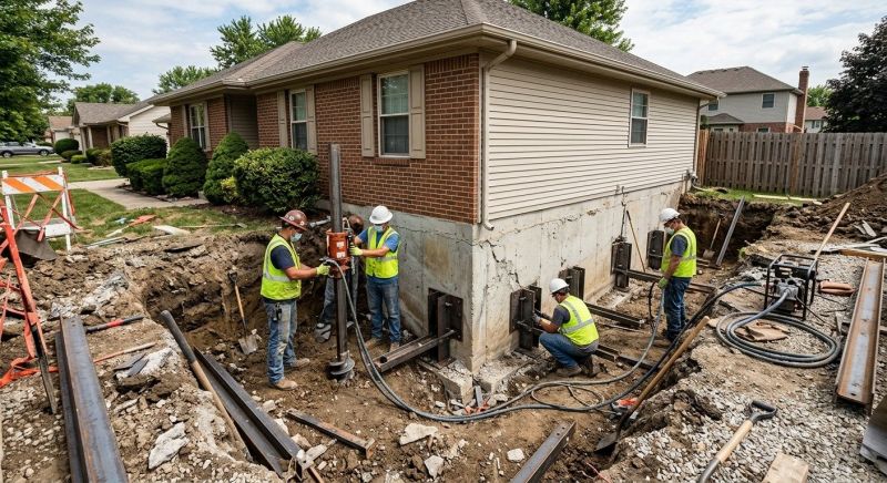 House Foundation Repair in Barto, PA
