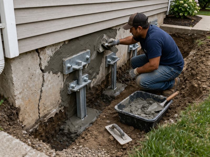 House Foundation Repair in Chester Springs, PA