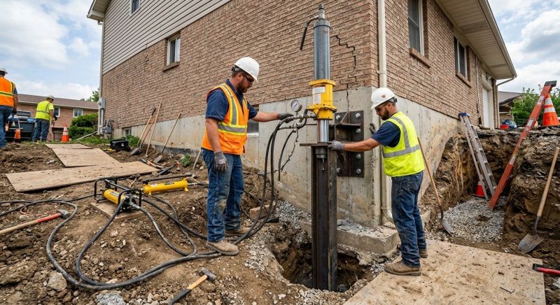 Settling Foundation Service in Collegeville, PA