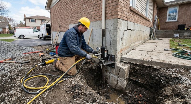 Sinking Foundation Repair in Ardmore, PA