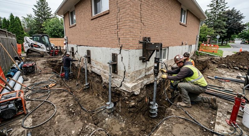 Sinking Foundation Repair in Riverton, NJ