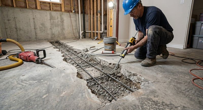 Slab Foundation Repair in King Of Prussia, PA